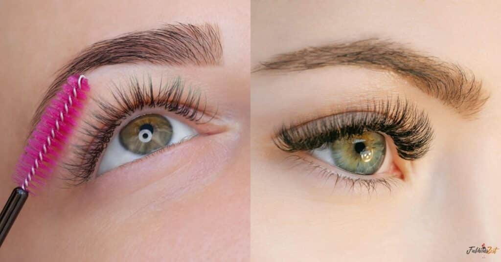 How to brush lash extensions and natural lashes