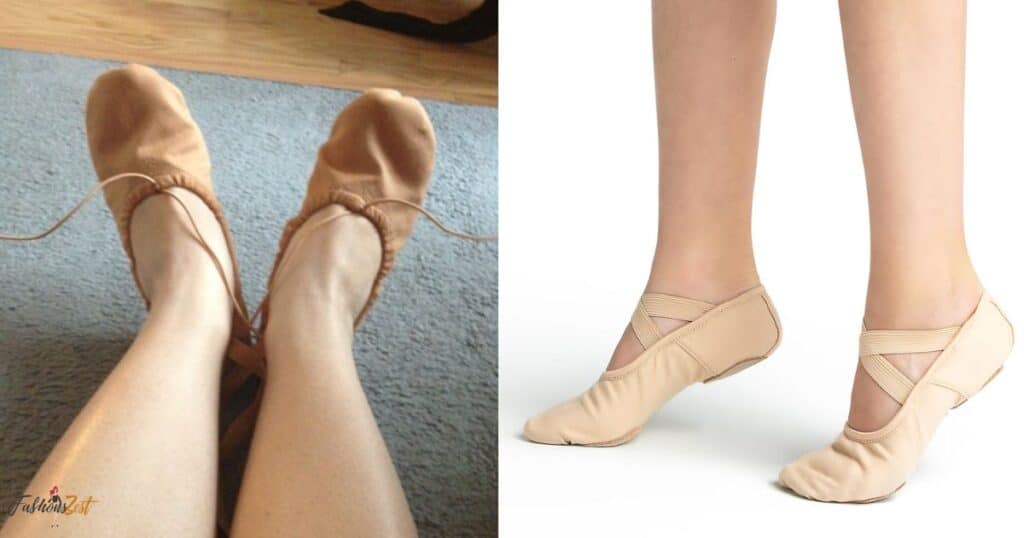 How should ballet shoes fit for adults