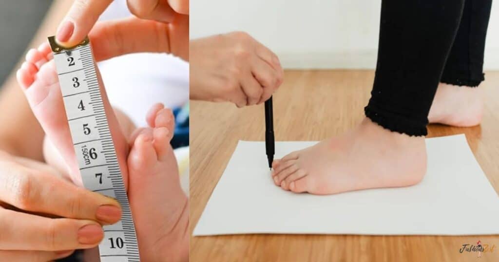 How to measure baby feet for shoes at home